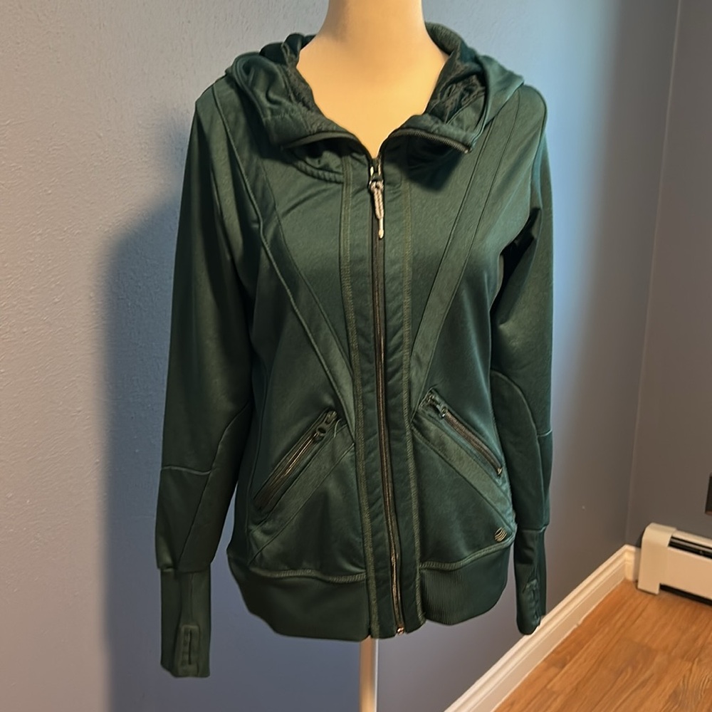 MPG Green Athletic Zip Up Hoodie